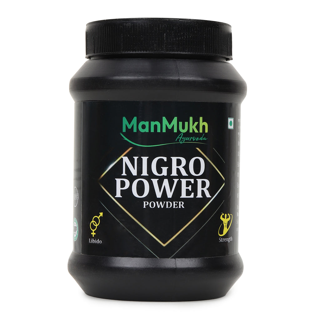 Nigro Power Powder – Ayurvedic Weight Gain, Strength & Digestion Booster (200g)